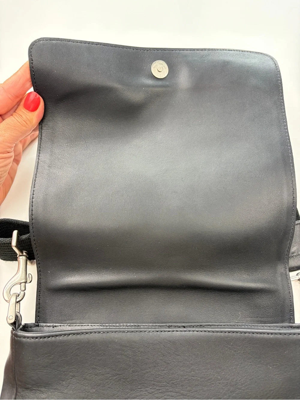 Vintage Coach Legacy Metro Flap Bag Style 9431 Black Leather GUC!